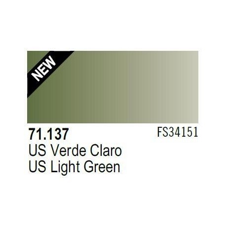 Acrilico Model Air US Verde Claro. Bote 17 ml. Marca Vallejo. Ref: 71.137.