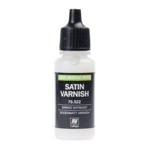 Barniz Acrilico, Satinado. Bote 17 ml. Marca Vallejo. Ref: 70.522.