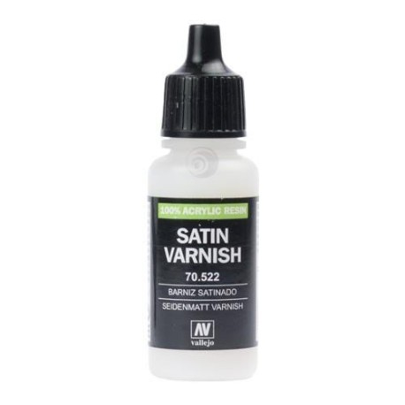 Barniz Acrilico, Satinado. Bote 17 ml. Marca Vallejo. Ref: 70.522.