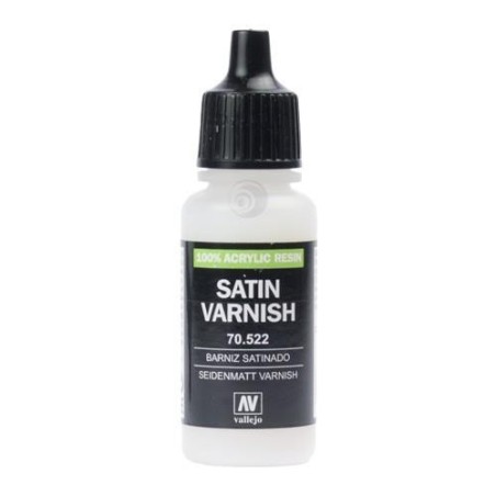 Barniz Acrilico, Satinado. Bote 17 ml. Marca Vallejo. Ref: 70.522.