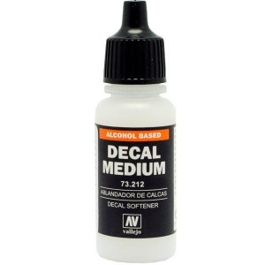 Ablandador de Calcas ( Decal medium ). Bote 17 ml. Marca Vallejo. Ref: 73.212.