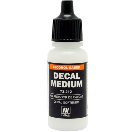 Ablandador de Calcas ( Decal medium ). Bote 17 ml. Marca Vallejo. Ref: 73.212.