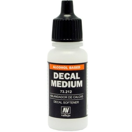Ablandador de Calcas ( Decal medium ). Bote 17 ml. Marca Vallejo. Ref: 73.212.