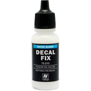 Fijador de Calcas, Decal fix. Bote 17 ml. Marca Vallejo. Ref: 73.213.