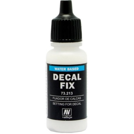 Fijador de Calcas, Decal fix. Bote 17 ml. Marca Vallejo. Ref: 73.213.