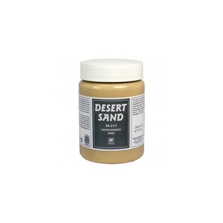 Arena Desierto. Bote 200 ml. Marca Vallejo. Ref: 26217.