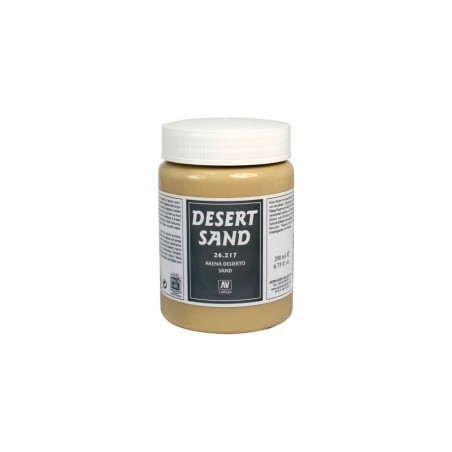 Arena Desierto. Bote 200 ml. Marca Vallejo. Ref: 26217.