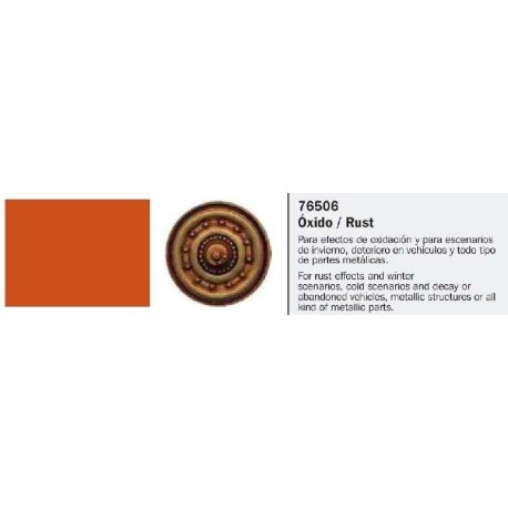  Model Wash, Lavado Oxido. Bote 35 ml. Marca Vallejo. Ref: 76.506.