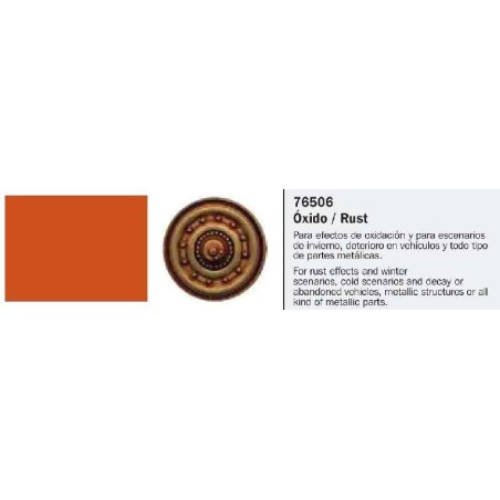  Model Wash, Lavado Oxido. Bote 35 ml. Marca Vallejo. Ref: 76.506.