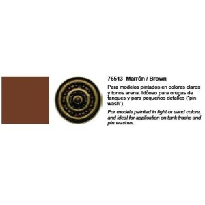  Model Wash, Lavado Marron. Bote 35 ml. Marca Vallejo. Ref: 76.513.