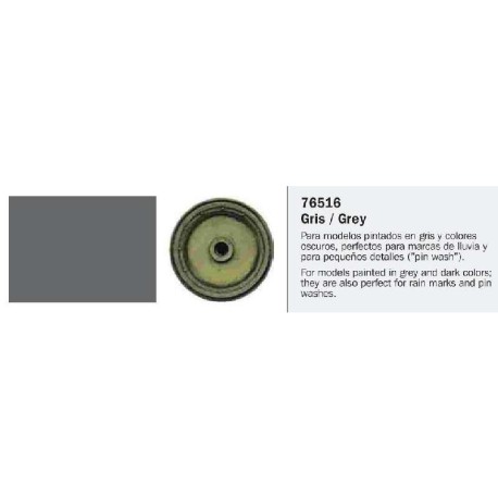  Model Wash, Lavado Gris . Bote 35 ml. Marca Vallejo. Ref: 76.516.