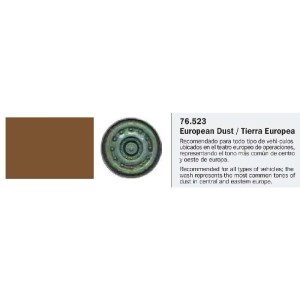 Model Wash, Lavado Tierra Europea. Bote 35 ml. Marca Vallejo. Ref: 76.523.