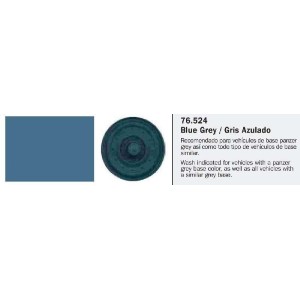  Model Wash, Lavado Gris Azulado. Bote 35 ml. Marca Vallejo. Ref: 76.524.