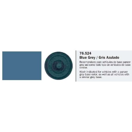  Model Wash, Lavado Gris Azulado. Bote 35 ml. Marca Vallejo. Ref: 76.524.