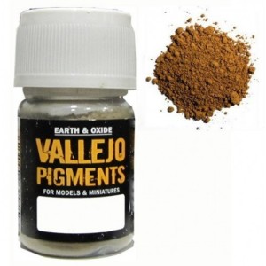 Pigmento Ocre amarillo Claro. Bote 30 ml. Marca Vallejo. Ref: 73.102.