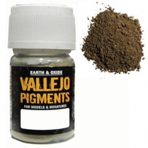 Pigmento Siena Claro. Bote 30 ml. Marca Vallejo. Ref: 73.104.