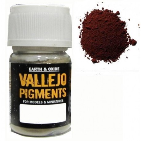 Pigmento Marron  Oxido de Hierro. Bote 30 ml. Marca Vallejo. Ref: 73.108.