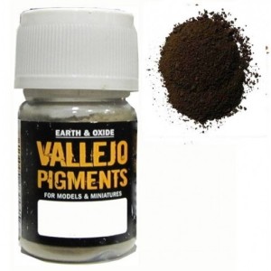Pigmento Sombra Natural. Bote 30 ml. Marca Vallejo. Ref: 73.109.