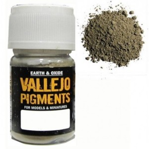 Pigmento Tierra Verde. Bote 30 ml. Marca Vallejo. Ref: 73.111