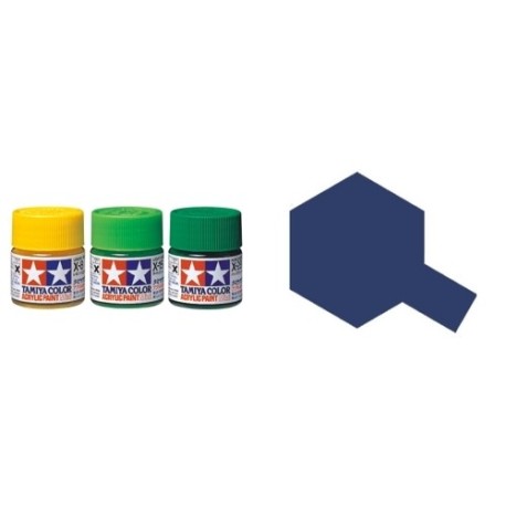 Gloss Royal Blue, Azul Royal Brillo (81503). Bote 10 ml. Marca Tamiya. Ref: X-3.