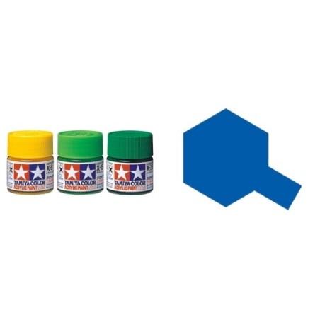 Gloss Blue, Azul Brillo (81504). Bote 10 ml. Marca Tamiya. Ref: X-4.