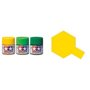 Gloss Lemon Yellow, Amarillo Limon Brillo (81508). Bote 10 ml. Marca Tamiya. Ref: X-8.