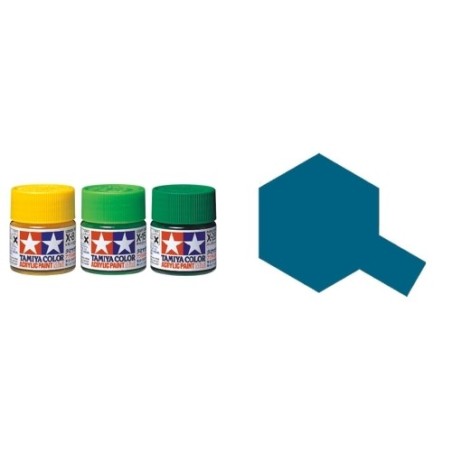 Metalic Blue, Azul Metalizado (81513). Bote 10 ml. Marca Tamiya. Ref: X-13.