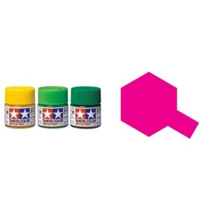 Gloss Clear Red, Rojo translucido brillo (81527). Bote 10 ml. Marca Tamiya. Ref: X-27.