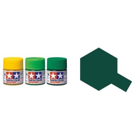 Flat  J.N. Green, Armada Japonesa Verde Mate (81711). Bote 10 ml. Marca Tamiya. Ref: XF-11.