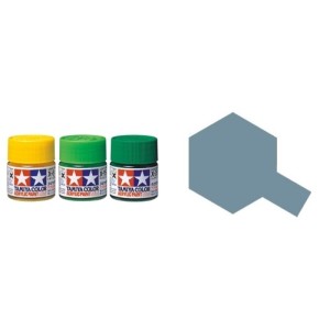 Flat Light Sea Grey, Gris Mar Claro Mate (81725). Bote 10 ml. Marca Tamiya. Ref: XF-25.