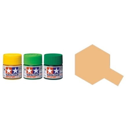 Flat Desert Yellow, Amarillo desierto Mate (81759). Bote 10 ml. Marca Tamiya. Ref: XF-59.