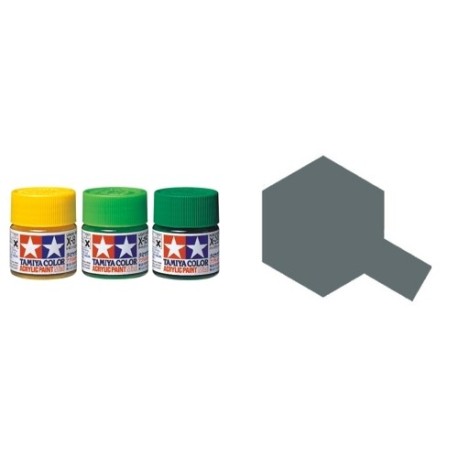 Flat IJN Gray Kure Arsenal, Gris Naval  Japones Kure Arsenal Mate (81775). Bote 10 ml. Marca Tamiya. Ref: XF-75.