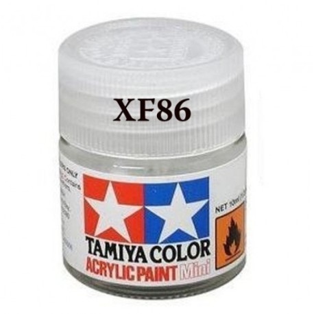 Flat Clear, Barniz Mate (81786). Bote 10 ml. Marca Tamiya. Ref: XF-86.