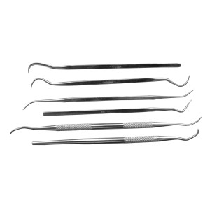 Set de 4 Buriles de  Modelar. Acero Inoxidable. Marca Dismoer. Ref: 20244.