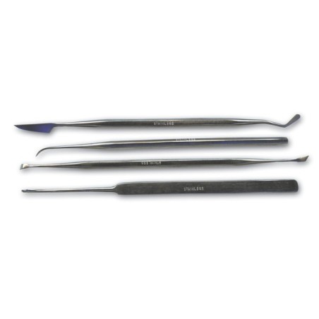Set de 4 utensilios de Rayado. Acero Inoxidable. Marca Dismoer. Ref: 20245.