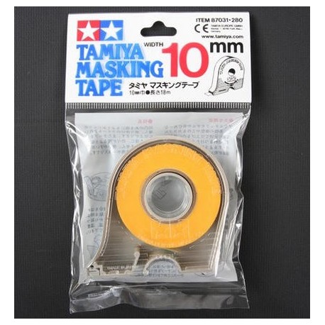 Cinta enmascarar de 10 mm ( 18 m ). Marca Tamiya. Ref: 87031.