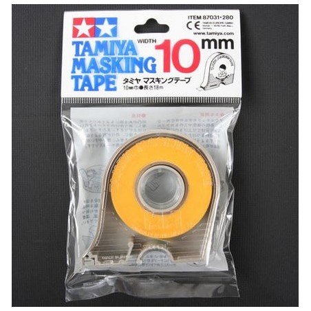 Cinta enmascarar de 10 mm ( 18 m ). Marca Tamiya. Ref: 87031.