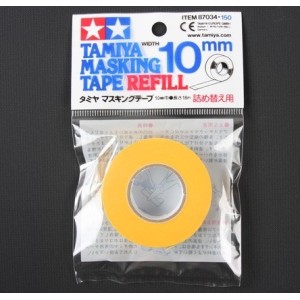 Cinta enmascarar  de 10 mm ( 18 m ). Marca Tamiya. Ref: 87034.