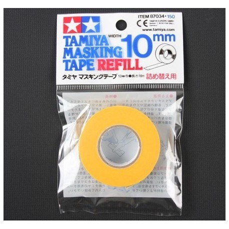 Cinta enmascarar  de 10 mm ( 18 m ). Marca Tamiya. Ref: 87034.