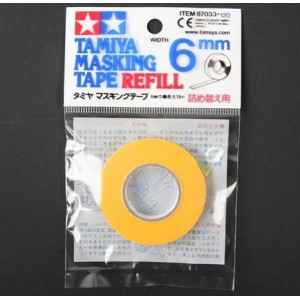 Cinta enmascarar de 6 mm ( 18 m) . Marca Tamiya. Ref: 87033.