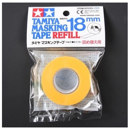 Cinta enmascarar de 18 mm ( 18 m ). Marca Tamiya. Ref: 87035.
