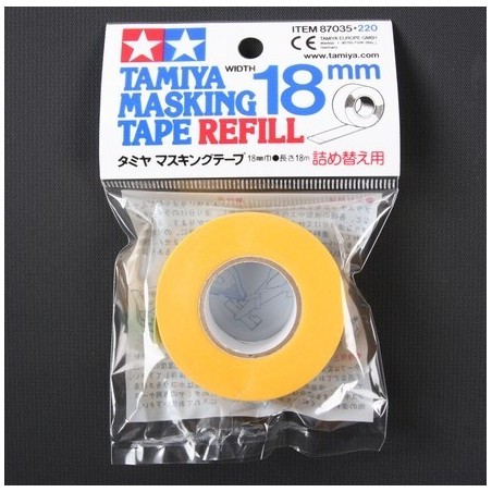 Cinta enmascarar de 18 mm ( 18 m ). Marca Tamiya. Ref: 87035.
