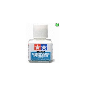 Liquid Surface Primer Blanco. Bote 40 ml. Marca Tamiya. Ref: 87096.