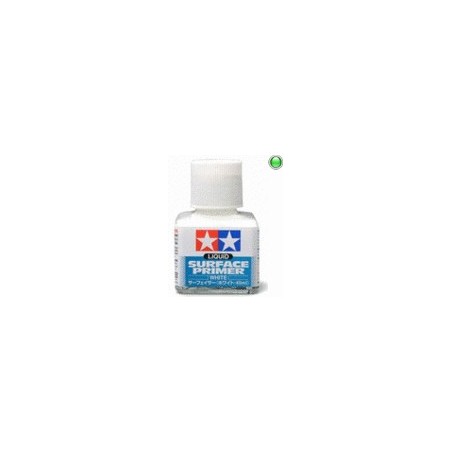 Liquid Surface Primer Blanco. Bote 40 ml. Marca Tamiya. Ref: 87096.