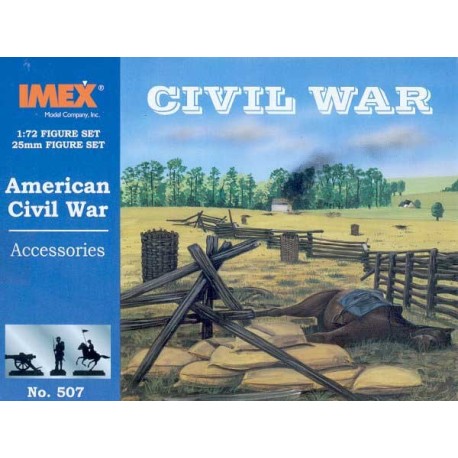 Accesorios de la guerra civil  Americana. Escala 1:72. Marca Imex. Ref: IM507.