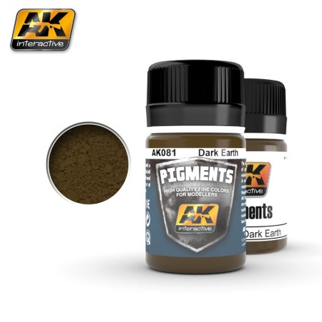 Ak Pigmento Tierra Oscura. Marca AK Interactive. Referencia: AK081.