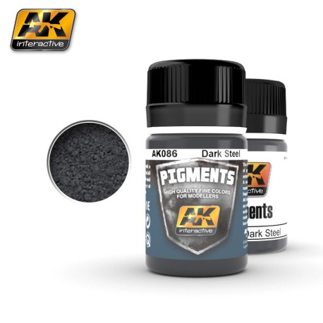 Ak Pigmento acero oscuro. Marca AK Interactive. Referencia: AK086.