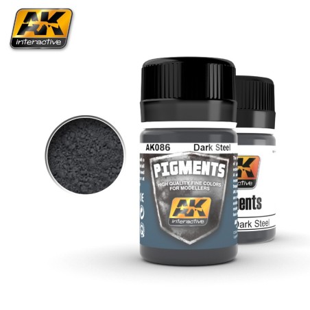 Ak Pigmento acero oscuro. Marca AK Interactive. Referencia: AK086.