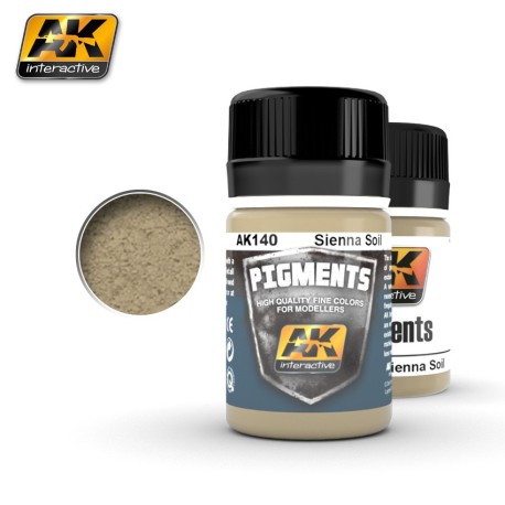 Ak Pigmento suelo sienna. Marca AK Interactive. Referencia: AK140.