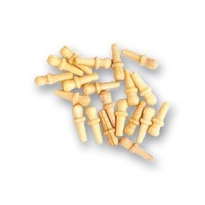 Cabilla de boj, diámetro 6 mm  ( 20 uds. ).  Marca Artesanía Latina. Ref: 8548.
